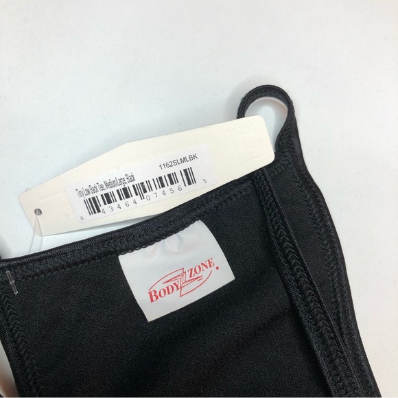 Exotic Dancer’s Unused NWT Black Body Zone Tiny Low Back Tee Thong Size M/L - Picture 4 of 4